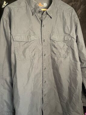 Ridgecut Men's Dark Gray Workshirt Size-XL